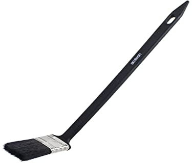 Amtech G4490 Long Reach Angled Paint Brush, 1.5” (38mm) Radiator Paint Brush, No Bristle Loss design with 30cm handle