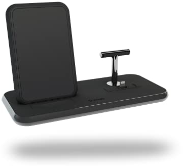 ZENS Aluminium Charger mit Stand, Ladestation für iPhone und AirPods weiß