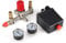 Air Compressor Switch, Air Compressor Pressure Control Switch Valve Regulator 90-120 PSI with Double Gauges