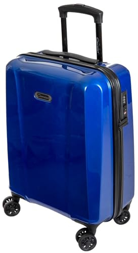 Bowatex Blaue Koffer 55 cm, Handgepäck Hartschalenkoffer Trolley Cavalet