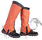 Lifetooler Gaiters for Women Men, Waterproof Durable Walking Hiking Gators Gortex Outdoor Ankle Leg Gaiters,420D Anti-Tear Nylon Material Boot Gaiters for Trekking Cycling Golf (L, orange)