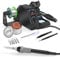 Toolour 2-in-1 Soldering Station 700W with Hot Air Gun and Soldering Iron, LCD Display, Fast Heat-Up, Temperature Compensation, 100-500℃ Adjustable, Auto Sleep, for Beginner & DIY Electronics Repair