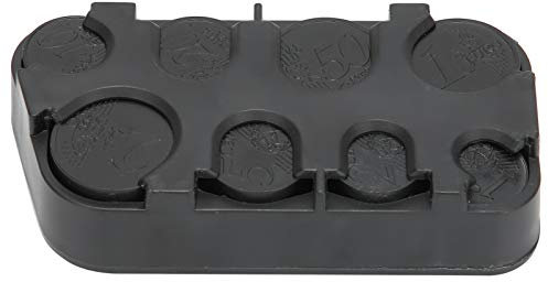 AMONIDA Dispensador de Monedas en Euros, Larga Vida útil, fácil de Transportar, práctico de Usar, Caja de Almacenamiento para Monedas para el automóvil