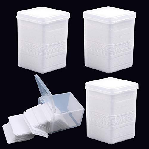 EBANKU 800 stück Wattepads Fusselfreie Pads Nail Cleaming Wipes Pads Tücher Nail Art Cotton Removers Baumwolle Fusselfreie Pads for Eyelash Extension Glue Nail Abwischbar