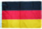 Banderas alemania Alemania con ojales de latón, Deutschland Fahne 90 x 150 cm,Material de oxford 210D con tiras cosidas hecha a mano, impermeable, para interior y exterior (90 x 150 cm)