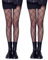 SERAPHY Strumpfhosen Damen Muster, Hohe Taille Sexy Netzstrumpfhose mit Reizvollen und Charmanten Aushöhlen Muster, Schiere Mesh Loch Strumpfhose-Schwarze Kreuz und Quer(2 paar)