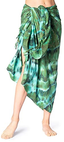 PANASIAM tiedye Sarong Batik green