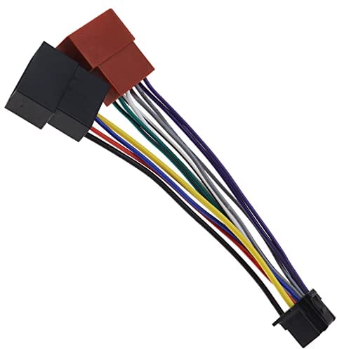 Be In Your Mind Car Stereo Radio Wiring Harness Connector Adaptor 16 Pin Port to Mini ISO 8 Pin Plug Wiring Cable Compatible with New Sony