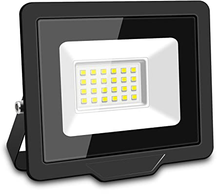 Willpower LED Strahler Außen 20W 2000LM Scheinwerfer 6000K Kaltweiß IP66 Wasserdicht Außenstrahler Fluter Flutlicht Aussenlampe für Garage Flur Garten Innenhöfe Hotel Sportplatz Hinterhof