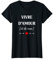 Femme Humour femme vin Rosé Vivre d'amour et de rosé. T-Shirt