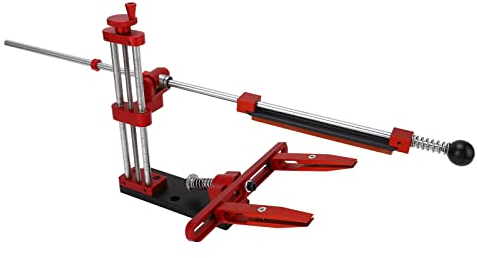 Kadimendium Afilador de Cuchillos Ajustable con Rotación de 360 Drgree, Diseño de ángulo Fijo, Sacapuntas de Cuchillo de Chef de Cocina con 6 Piedras de Afilar