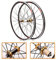 RUJIXU Rennrad Laufradsatz 700c 30mm Felge V/C-Bremse Schnelle Veröffentlichung Cruiser-Fahrradräder Für 7 8 9 10 11-Fach Kassette Nabe Aus Kohlefaser 1650g (Color : Gold hud, Size : 700C)