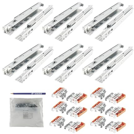 Blum Tandem plus Blumotion Vollauszug 560H, 500mm mit Kupplung für 6 Schubladen