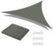 OFFCUP Tenda Parasole, 3 x 3 x 3 M Vela Ombreggiante Impermeabile, Vela de SombraTriangular, Protezione Solare Respirante Anti UV, per Esterno, Giardino, Terrazzo, Balcone, Patio (Gris)