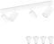 KYOTECH Weiß 4-flammige Spotlampe 5W LED Deckenleuchte Weiss Deckenlampe Schwenkbar und drehbar inkl. Leuchtmittel GU10 3000K Warmweiß Deckenspots für Küche, Schlafzimmer, Wohnzimmer