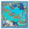 Roeckl Summer Vibes 130x130 Schal, Multi Blue, Standard