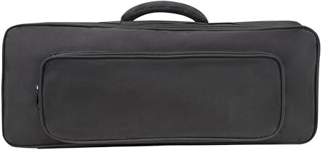 GEBIBB Custodia per tastiera a 37 tasti per PSS-E30/PSS-F30/PSS-A50/MK-37,37, borsa per tastiera, zaino, interno 20,4 x 8,2 x 2,7,6 cm, Nero, Da viaggio