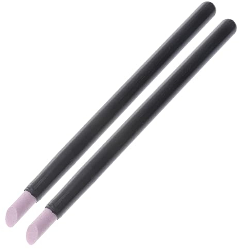 MUCKLILY 2 Stück Nagelkunst-Nagellack-Werkzeug Pediküre-Werkzeuge Nagelfeilen Nagelhautstifte Nagelhautschieber Bul-Maniküre Nagelfeile Nagelhautradiergummi Nagelhautschieber