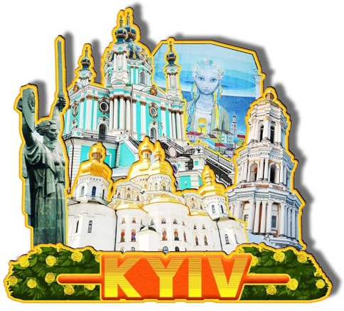 Orlybar Orlaybar Kiew Ukraine, dekorativer Magnet, 3D-Kühlschrank, Stadt, Reise, Souvenir, Touristengeschenke, handgefertigtes Handwerk, Kühlschrankmagnet, Heimdekoration -952