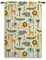 ggaimwf Safari-Vorhänge für das Kinderzimmer Cartoon Tier Dschungel Wald Giraffe Löwe Vorhang Kinderzimmer Bleistiftfalte Gemusterte Vorhänge Raumteiler Baby Spielzimmertür 1 Stück 135x175cm