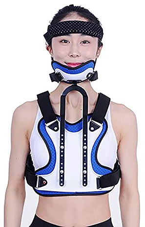 KAUITOPU Orthèse cervicale et poitrine - Courbure en U - Réglable - Dispositif de traction thoracique cervicale