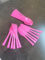 Reusable Plastic Cutlery Set, 18 Pieces, Spoons, Knives, Forks, for Picnics, Outdoor Dining, Parties, Travel, Camping, BBQs, Blue or Pink (Pink)