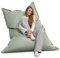 Bruni Riesen-Sitzsack Caree in Felsgrau – rechteckiger XXL-Sitzsack mit 140x180 cm und 400 l Füllung, Bean-Bag mit Innenhülle, Liegesack, Abnehmbarer Bezug, Indoor und Outdoor, aus Deutschland