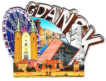 Orlaybar Gdansk Poland Decorative Magnet 3D Refrigerator City Travel Souvenir Tourist Gifts Handmade Craft Fridge Magnet Home Decoration -917