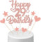 Anlgdi Tortendeko Happy Birthday Deko Kuchendeko 29. Geburtstag Frau, Kuchen Topper Happy 29th Birthday Roségold, Cake Topper 29 Jahre Torte Kuchen Deko für Geburstagstorte Deko 29. Frauen