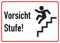 Vorsicht Stufe Aufkleber Vinyl Sicherheitsaufkleber Schutzbrille Selbstklebende Karte Sticker TK-069