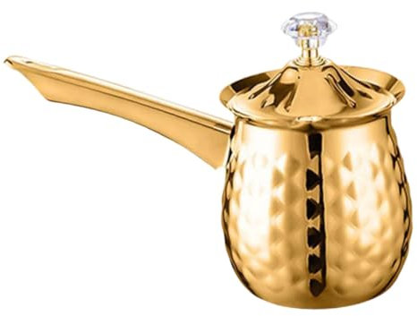 OFFSCH Traditional Turkish Coffee Pot Mocha Cup Vintage Teapot Espresso Cup Stove Pot Heat Resistant Handle Turkish Coffee Maker for Authentic Experience