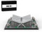 ToyGhillied Haus Klemmbausteine Magdeburg Hyparschale Straße Modell, 1139 Teile Groß Architecture Baukasten, Turm WeltberüHmtes Gebäude Set für Erwachsene