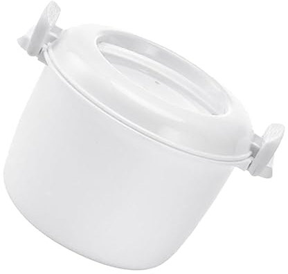 LALADEFIEE Olla Arrocera Microondas Multifunción Para Cocinar Arroz y Verduras Para Lavavajillas y Congelador