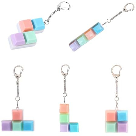 5 Pcs Keyboard Fidget Toy, Keyboard Fidget, Keyboard Clicker, Portable Detachable Keychain Clip Keycap, Suitable For Children And Adults To Relieve Stress
