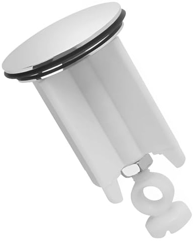 NHQZ Tappo Bidet Universale,Tappo Lavandino Bagno 4 cm,Tappi Lavandino Bagno,Tappo per Lavandino Bagno,Tappo Lavabo Bagno per Cucina Altezza Regolabile, Ottone Cromato, 1 Pezzi