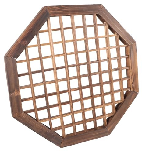 UKCOCO Rustikaler Fensterrahmen Wanddekoration Aus Holz Vintage Fensterrahmen Für Gemütliche Atmosphäre Elegantes Wandschmuck-Accessoire Aus Robustem Holz Für Ihre Innendekoration