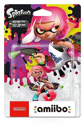 Amiibo Ragazza Inkling Rosa Neon, Splatoon Collection