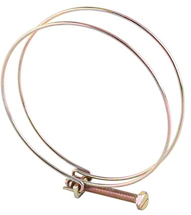 10pcs Double Wire Hose Clips Adjustable Hose Clamps Hoop Plumbing Fastener(100mm(94-100))