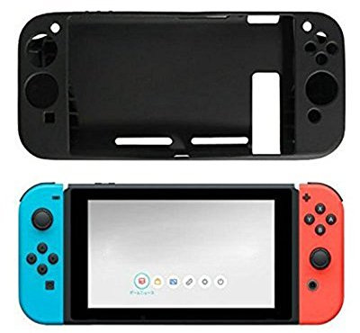 Carcasa de silicona para Nintendo Switch NS Joy-Con Controller Negro