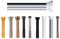 Spirella, Barre Tringle pour Rideau de Douche ou Baignoire Extensible sans perçage en Alu, Modèle Kreta, Résistant aux Rayures, Fixation télescopique Extensible à volonté, 125-220 cm, Gris