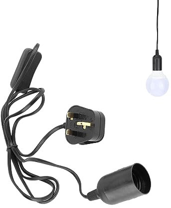 Atyhao Reptile Heat Lamp Holder, E27 Plastic Heating Bulb Base with On/Off Switch for Lizard Turtle Snake Birds Chick