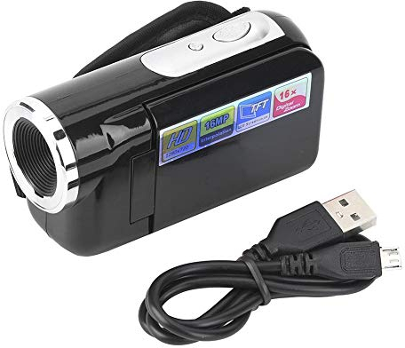 Camcorder, 16X HD Digital Videokamera Camcorder, Hopcd Kindergeschenk DV, 2 Zoll TFT LCD Sceen USB 2.0 Video-AVI/Foto-JPEG Vlogging-Kamera für Geburtstag, Weihnachten, Urlaub