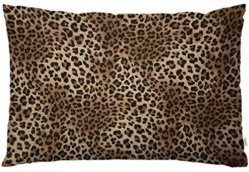 EKOBLA Kissenbezug mit Leopardenmuster, Safari, Wildtiermotiv, Löwehaut, Gepard, Tiger, Dekor, Lendenkissen, Kissen für Sofa, Couch, Bett, Standard-Queen-Size-Größe, 50,8 x 76,2 cm