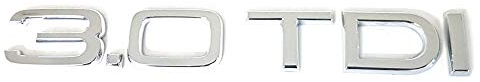 Audi 4F0853743B2ZZ Schriftzug 3.0 TDI Buchstaben Logo Zeichen Aufkleber Emblem chrom