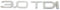 Audi 4F0853743B2ZZ Schriftzug 3.0 TDI Buchstaben Logo Zeichen Aufkleber Emblem chrom