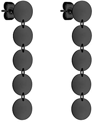 Liebeskind Berlin -Hängeohrringe Edelstahl (schwarz)