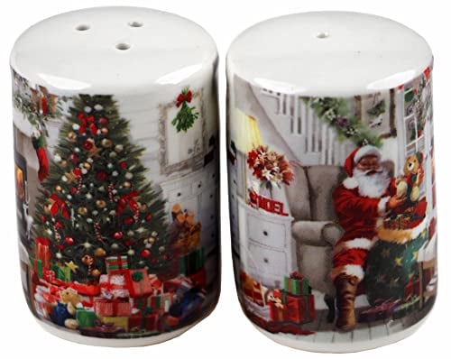 The Leonardo Collection LP52041 Santa Salt and Pepper Set, Fine China, Boxed