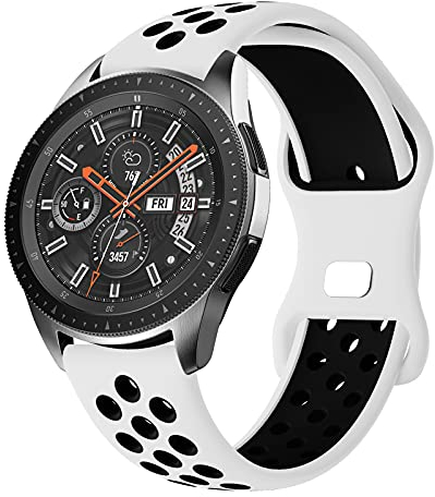 Syxinn Compatibile con Samsung Galaxy Watch 46mm Cinturino, Gear S3 Frontier Classic Cinturini 22mm Cinturino Silicone Sportivo Bracciale per Galaxy Watch 3 45mm/Huawei Watch GT/GT 2e/GT 2 46mm