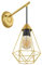 EGLO Wandlampe Tarbes, 1 flammige Wandleuchte, Wandbeleuchtung für Innen aus Metall in Messing-Gebürstet, Wohnzimmerlampe, Flurlampe mit E27 Fassung