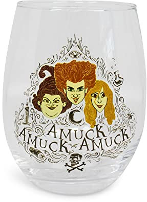 Disney Hocus Pocus Amuck Stemless Glass | Holds 20 Ounces